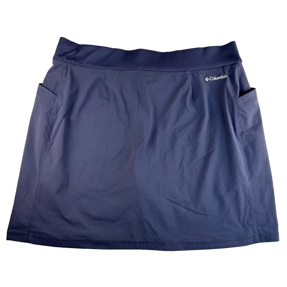Columbia Women's Omni Shade XL Blue Skort Active Built in Pockets Golf - Picture 2 of 12